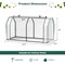 47.5 x 21.5 x 24 Inch Mini Greenhouse with Roll-up Zipper Door